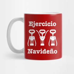 Ejercicio Navideno - white letter design Mug